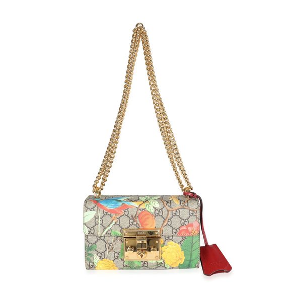 Gucci Tian GG Supreme Canvas Small Padlock Shoulder Bag - Picture 4 of 8